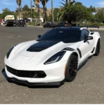 Fits 14-19 Corvette C7 Stage 2.5 ZR1 Style Front Lip Side Skirts Rear Spoiler Full Aero Kit - Image 3
