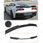 Fits Corvette C7 Stage 2 Front Lip Side Skirts Rear Spoiler Full Body Kit - Image 9