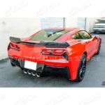 Fits Corvette C7 Stage 2 Front Lip Side Skirts Rear Spoiler Full Body Kit - Image 20