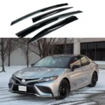 Fit 2018-2024 Toyota Camry 3D Mugen Style Vent Window Visors Rain Sun Wind Guards Shade Deflectors