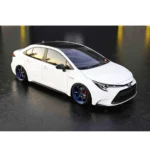 Fit 2014-2019 Toyota Corolla TRD PRO Style JDM Side Body Skirts (Glossy Black White) - Image 3