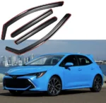 Fit 2019-2025 Toyota Corolla Hatchback In-Channel Vent Window Visors Rain Sun Wind Guards Shade Deflectors