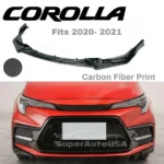 Front Lip & Spoiler - Carbon Fiber Print | Fits Toyota Corolla SE XSE (2020-24) - Image 4