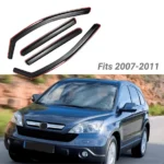 Fit 2007-2011 Honda CRV In-Channel Vent Window Visors Rain Sun Wind Guards Shade Deflectors - Image 3