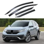 Fit 2012-2016 Honda CRV CR-V Clip-On Chrome Trim Vent Window Visors Rain Guards