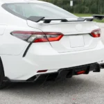 Fit 2018-2024 Toyota Camry TRD Style LED Brake Light Gloss Black Rear Diffuser & Corner Splitters - Image 5
