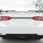 Fit 2018-2024 Toyota Camry TRD Style LED Brake Light Gloss Black Rear Diffuser & Corner Splitters - Image 8