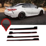 Fit 2018-2024 Toyota Camry 4 pcs set Side Body Skirts - Image 3