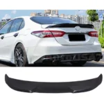 Fit 2018-2024 Toyota Camry TRD Style Rear Trunk Spoiler Wing (Gloss Black) - Image 3