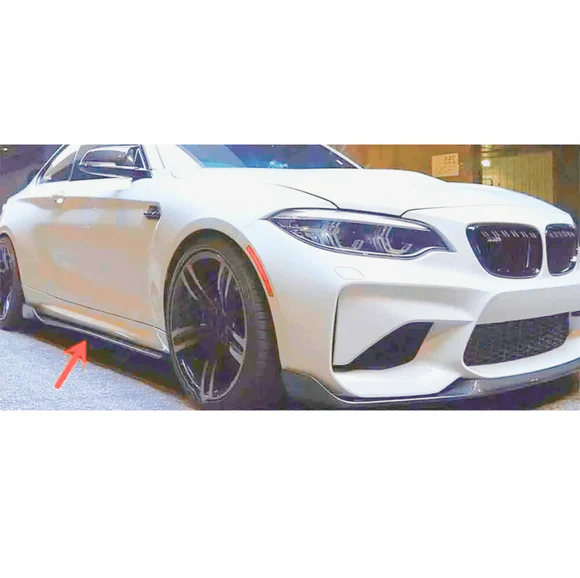 Carbon Fiber Print Side Skirts Extension Fits BMW 2000-2025 All Year Model - Image 5