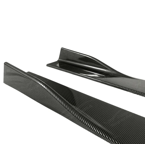 Carbon Fiber Print Side Skirts Extension Fits BMW 2000-2025 All Year Model - Image 12