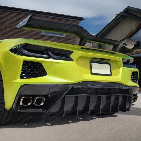Real Carbon Fiber Rear Trunk Wing Spoiler Fits Chevrolet Corvette C8 Z06 Z07 2020-2024 - Image 4