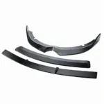 Fits 2015-2020 Dodge Charger Gloss Black Front Bumper Lip Spoiler Splitter Body (Black, 4pcs) - Image 2