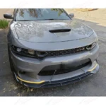 Fits Dodge Charger 2015-2023 SRT RT Carbon Fiber Print Front Bumper Lip Spoiler - Image 4