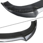 Fits Dodge Charger 2015-2019 SRT RT Front Bumper Lip Spoiler (Carbon Fiber Print, 3 pcs) - Image 2