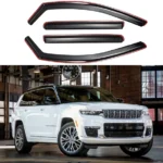Fit 2014-2023 Jeep Cherokee In-Channel Vent Window Visors Rain Sun Wind Guards Shade Deflectors