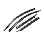 Chrome Trim Rain Guard Side Window Visor Vent Deflectors For Subaru Impreza 2017-2025 - Image 3