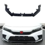 Fits 2022-2024 Honda Civic Gloss Black Front Bumper Lip Spoiler Splitter