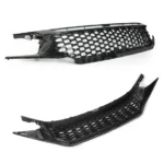 Fit 2016-2018 HONDA Civic 10 Front Bumper Center Radiator Grille Honeycomb Grill (Black) - Image 5