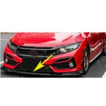 Fits 2017-2021 Honda CIVIC Hatchback Si Front Bumper Lip Spoiler (Carbon Fiber Print) - Image 3
