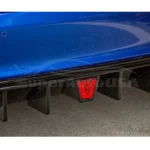 Fits 2022-2025 Honda Civic Sedan V4 Rear Diffuser Bumper w/ LED Brake Light - Image 5