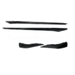 Fit 2022-2023 Honda Civic Side Body Skirts Front Corners Trim (Unpainted Black) - Image 6