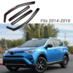 Fit 2014-2018 Toyota RAV4 In-Channel Vent Window Visors Rain Sun Wind Guards Shade Deflectors - Image 3