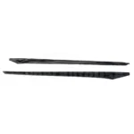 Fit 2022-2023 Honda Civic Side Body Skirts Front Corners Trim (Unpainted Black) - Image 2