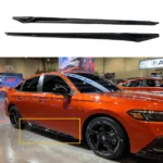 Fit 2022-2023 Honda Civic Side Body Skirts Front Corners Trim (Unpainted Black) - Image 3