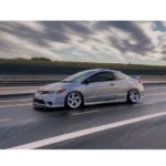 Fits 2006-2011 Honda Civic Si Coupe 2-Door Black Side Skirt Extensions Black - Image 3