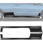 Fits 2006-2011 Honda Civic Si Coupe 2-Door Black Side Skirt Extensions Black - Image 12