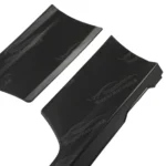 Fits 2006-2011 Honda Civic Si Coupe 2-Door Black Side Skirt Extensions Black - Image 7
