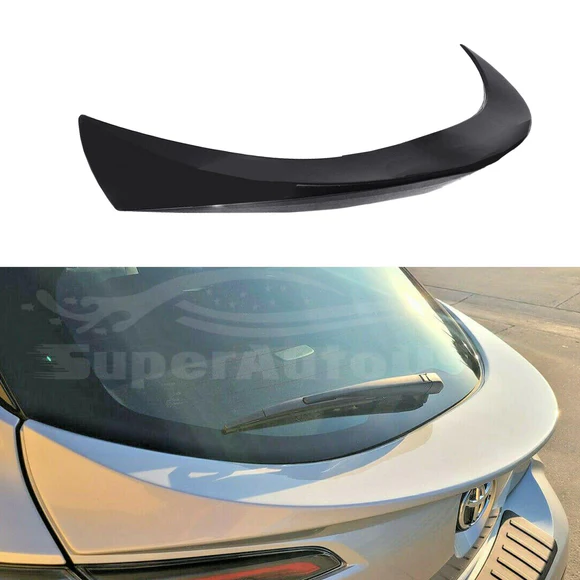 CivicH-SP-UP_3.webp Fit 2019-2022 Toyota Corolla Hatchback Rear Middle Trunk Spoiler (Unpainted / Matte Black) - Image 1