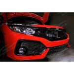 Fits Honda Civic Si Hatchback 2017-2020 OEM Style Black Front Lower Grille - Image 10