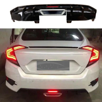 Rear Diffuser & Rear Corners - LED Light | Fits Honda Civic ( 16-21 )