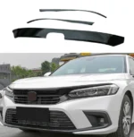 For 2022-2023 Honda Civic 11th Front Bumper Grill Strip Cover Trim (Gloss Black)