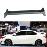 Fit 2014-2019 Toyota Corolla TRD PRO Style JDM Side Skirts Body Kits (Unpainted Black)