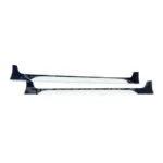 Fit 2014-2019 Toyota Corolla TRD PRO Style JDM Side Body Skirts (Glossy Black & White) - Image 4