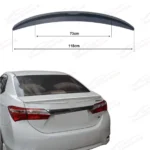 Rear Spoiler & Wings Fits Toyota Corolla ( 2014-2019 ) - Image 6