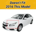 Fits Chevrolet Cruze 2016-2019 In-Channel Window Vent Visor Rain Guard Shade Deflector - Image 4