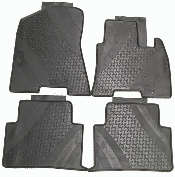 Rubber Floor Mats suits Hyundai Tucson 2015-2019 Genuine set of 4 D7A21APH00 - Image 1