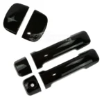 Fit 2007-2021 Toyota Tundra DOUBLE CAP Door Handle Covers Trim (Gloss Black, 2-door)