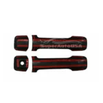 Fit 2007-2021 Toyota Tundra DOUBLE CAP Door Handle Covers Trim (Gloss Black, 2-door) - Image 2