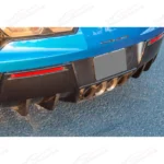 Fits 2014-2019 Corvette C7 Rear Bumper Lower Air Diffuser Fins - Image 9