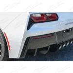 Fits 2014-2019 Corvette C7 Rear Bumper Lower Air Diffuser Fins - Image 12