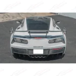 Fits 14-Up Corvette C7 GM Factory Package Carbon Fiber Rear Bumper Diffuser - Image 2