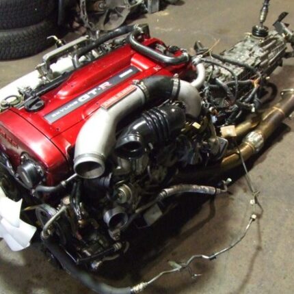 JDM NISSAN SKYLINE GTR RB26DETT R34 ENGINE WITH 6 SPEED GETRAG MT TRANSMISSION