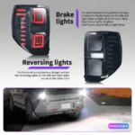 Fits 2021-2024 Ford Bronco Sport Full LED Raptor Style Taillights Sequential Assembly - Image 5