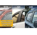 Dark Smoked Rain Sun Wind Guard Vent Deflectors Fit Honda CR-V 2017-2023 - Image 7