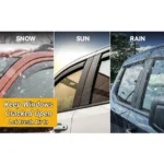 Fit 2019-2023 Nissan Altima 3D Mugen Style Vent Window Visors Rain Sun Wind Guards Shade Deflectors - Image 6